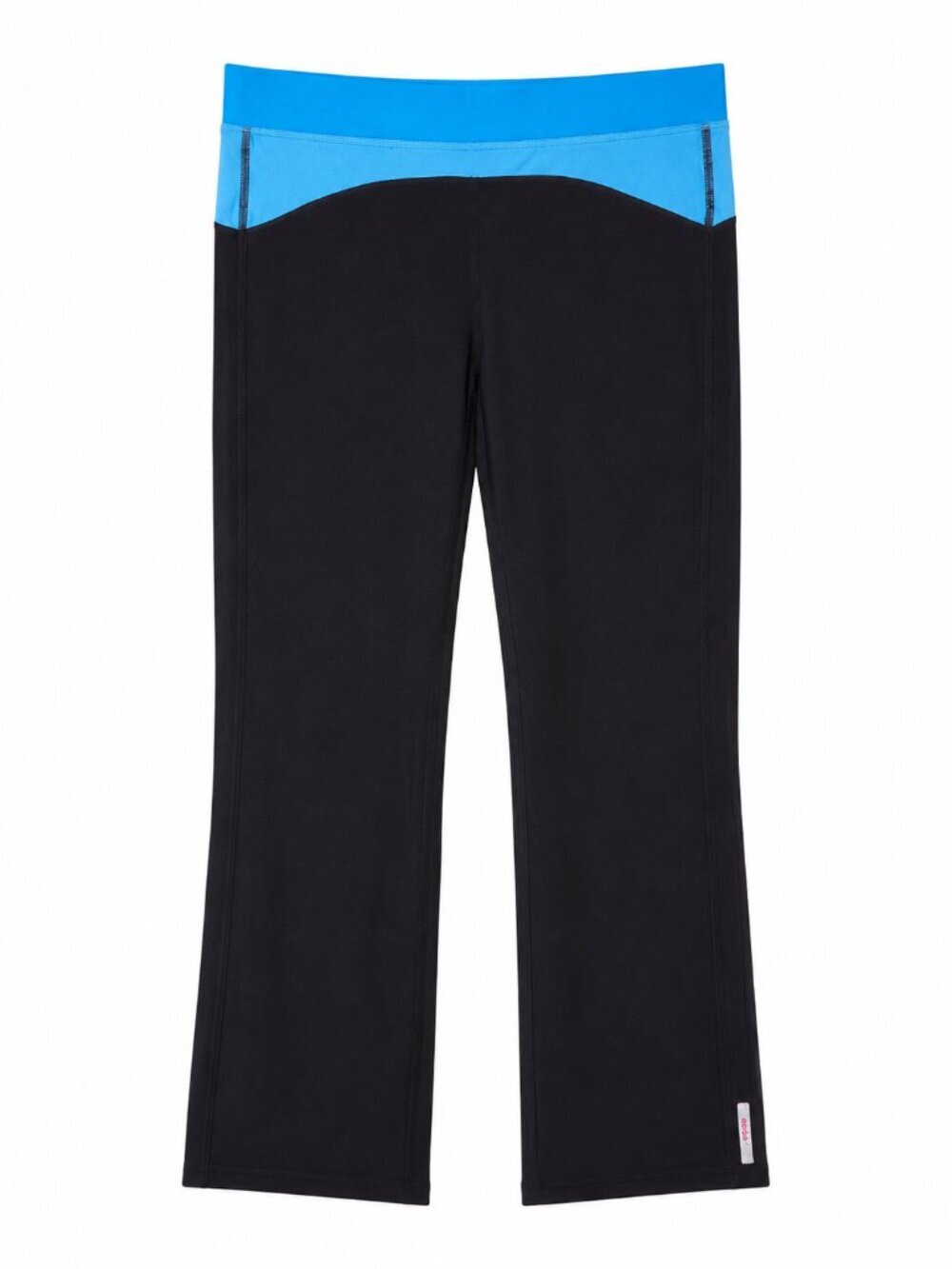 Mexx Sport Dynamic Women's Large Cropped Athletic Pants Black Blue Stretch
